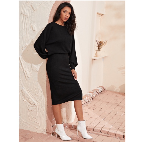 2 Piece Black Casual Skirt Set - Picture 4 of 7